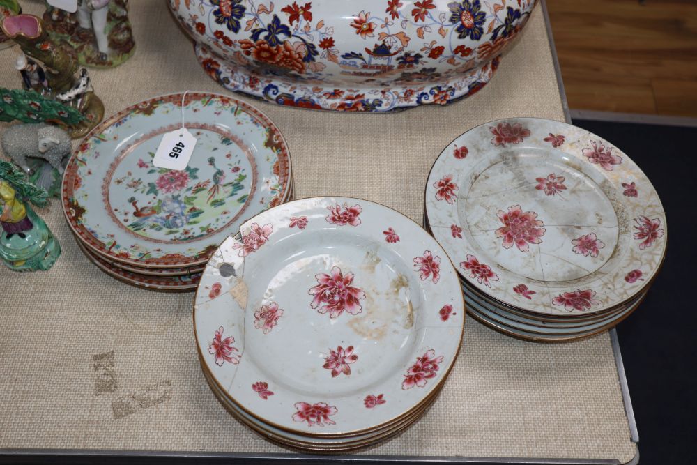 A group of 18th century Chinese export plates